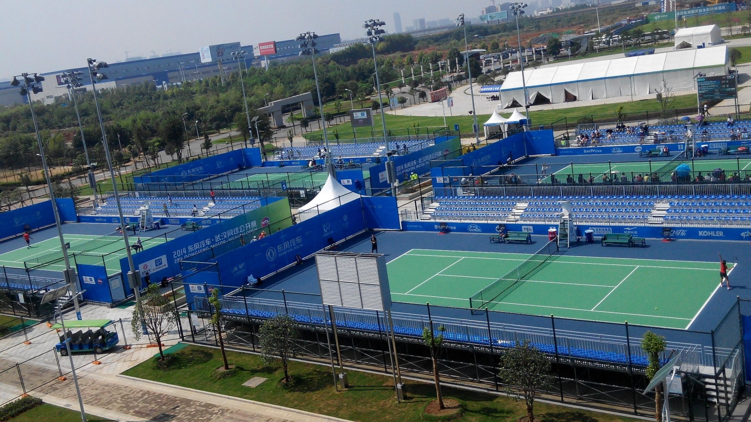 WTA Wuhan Open Stadium Aluminum Bleachers Stadiums Seating Movable