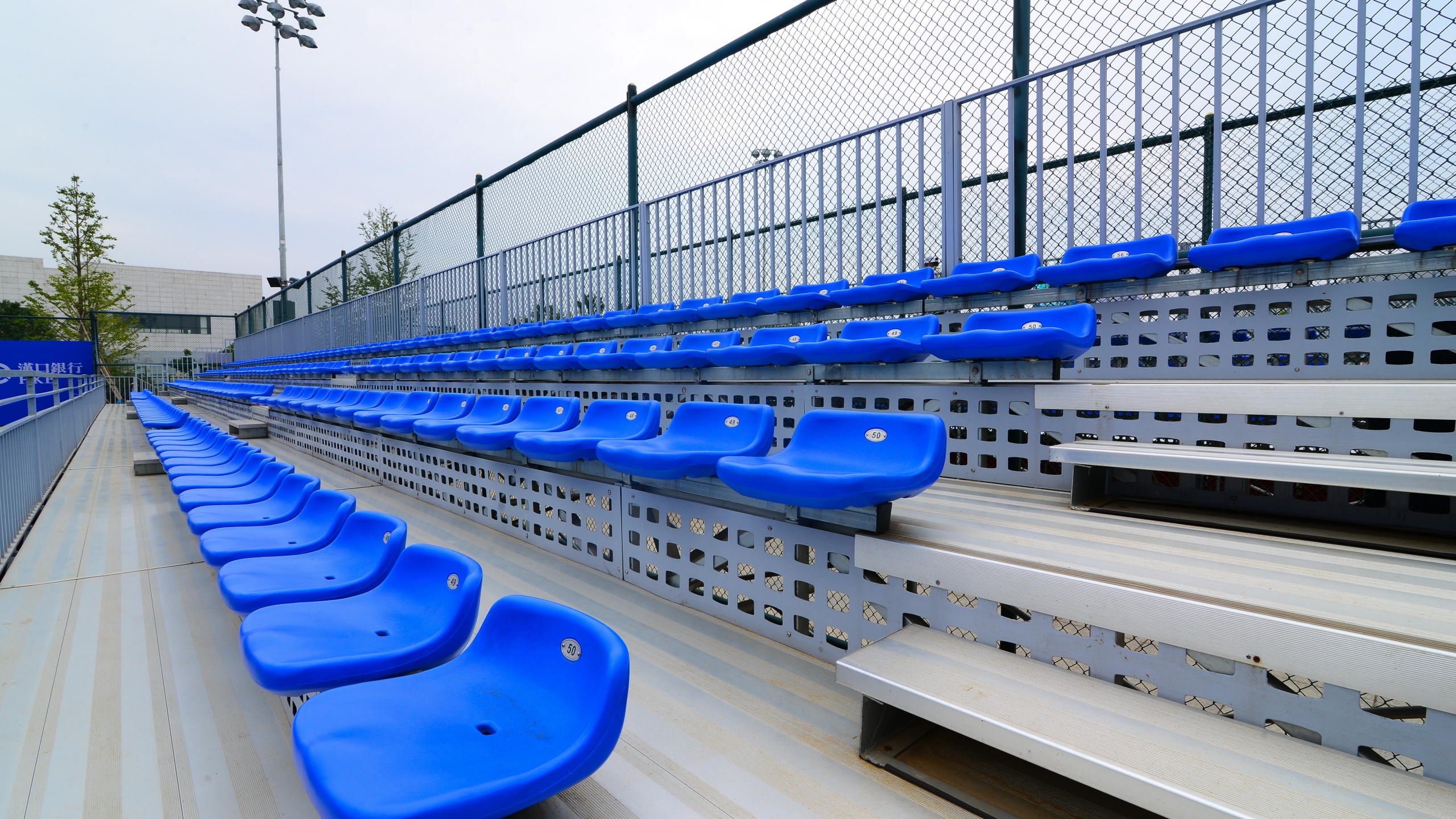 bleachers in a stadium