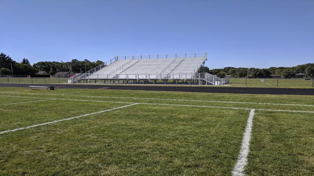 metal bleachers