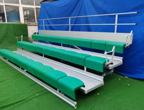 New Arrivals of Portable 3 Rows Aluminum Bleacher